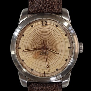 Watch Made of Tree Rings, 20th Wedding Anniversary Gift, 20th Anniversary Gift for Parents, Platinum Anniversary Gift, 20th birthday gift