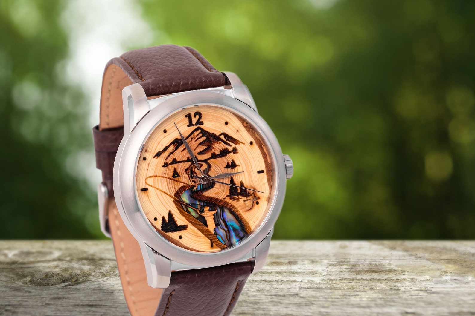 Fly Fishing Gift Wood Watch A River Runs Through It Gift for Etsy