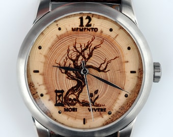 Custom Stoicism Timepiece, Gift for Stoic, Memento Mori Jewelry, Amor Fati Ring, Watch