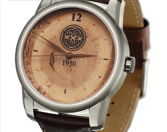 Personalisierte Holzuhr aus Baumringen, personalisierte Uhr, Geschenkideen für den Ruhestand, Marine Ruhestand, Promotion, individuell gravierte Uhr