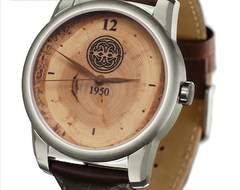 Personalized Watch with Custom Engraved Front Face