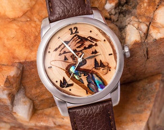 Personalisierte Armbanduhr mit individuell graviertem Gesicht