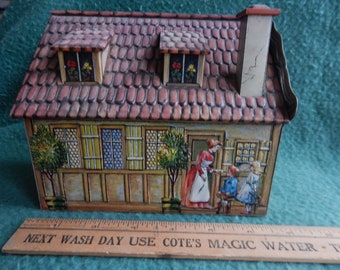 Great Looking Figural School Biscuit tin