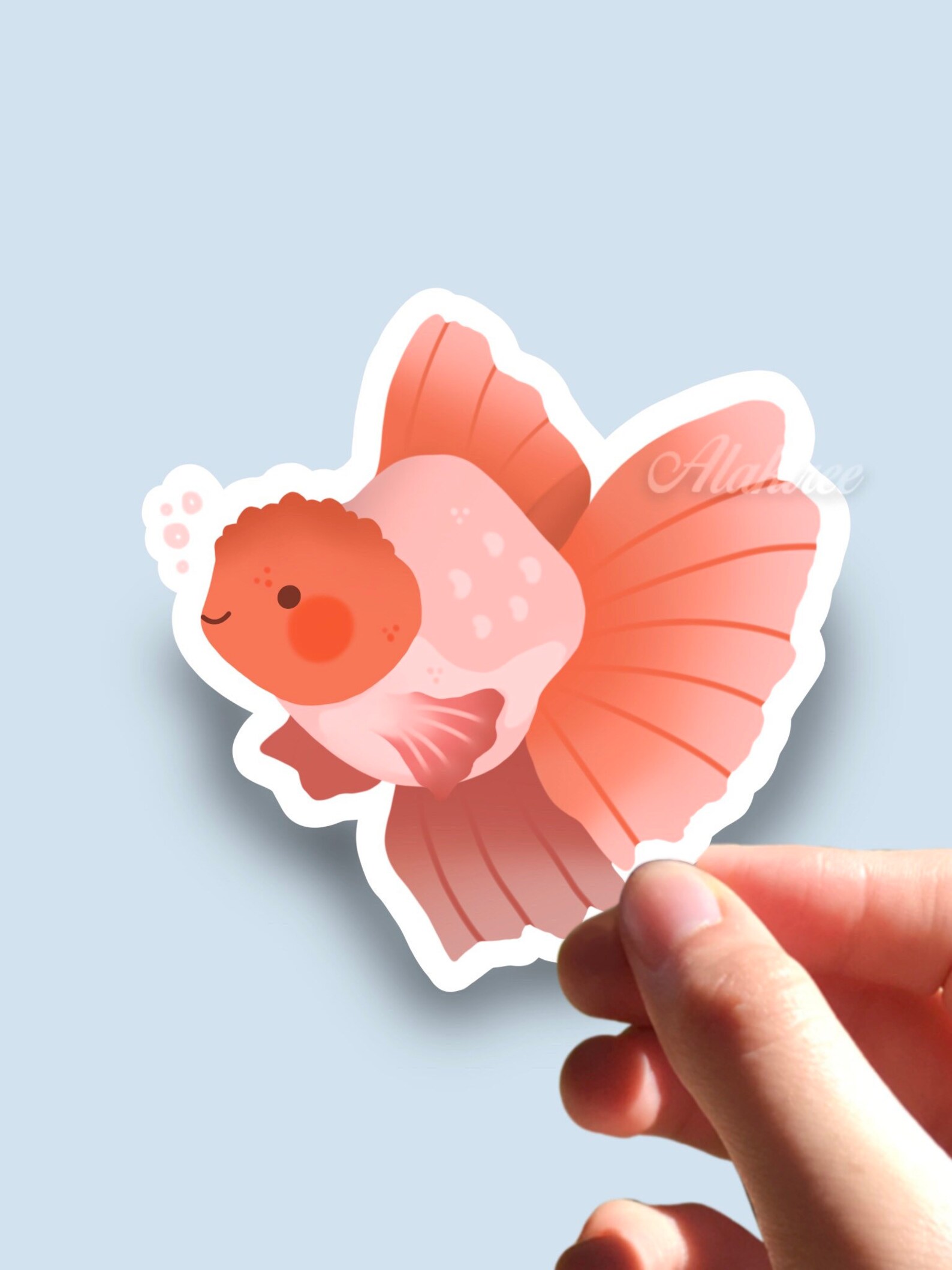 Cute Goldfish Sticker - Etsy