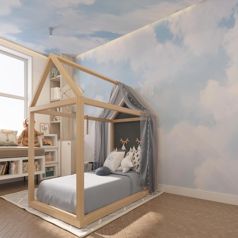 Clouds Sky Wallpaper Custom Size Blue Sky Wall Art Ceiling Mural Nursery Decor Removable Peel and Stick Kids Baby Sky Print Decor DREAMY SKY, Blue Sky Nursery, Sky Clouds Wallpaper, Serene Wallpaper, Tranquil Wallpaper, Nursery Wallpaper, Baby Girl Decor, Baby Boy Decor, Cloudy Decor, Dreamy Wall art
