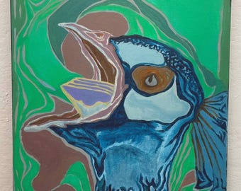 Peace Of Cake- Original acrylic painting by O. Simha