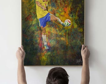 James Rodriguez Colombia Football Poster, World Cup 2026 Soccer Print (Digital Download)