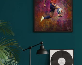 Pedro Porro Spain Football Poster, World Cup 2026 Soccer Print (Digital Download)