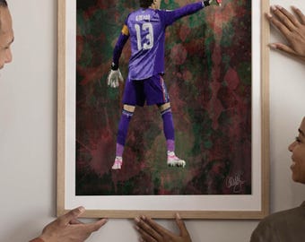 Memo Ochoa Mexico Football Poster, World Cup 2026 Soccer Print (Digital Download)