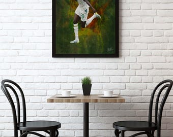 Pape Gueye Senegal Football Poster, World Cup 2026 Soccer Print (Digital Download)