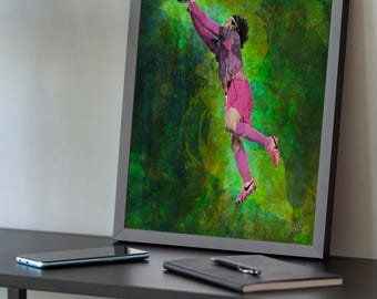 Alisson Becker Brazil Save Football Poster, World Cup 2026 Soccer Print (Digital Download)