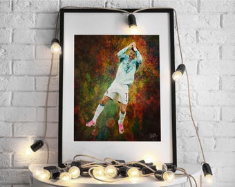 Cristiano Ronaldo Portugal Football Poster, World Cup 2026 Soccer Print (Digital Download)