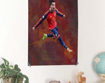 Ferran Torres Spain Football Poster, World Cup 2026 Soccer Print, Spain Goal (Digital Download)