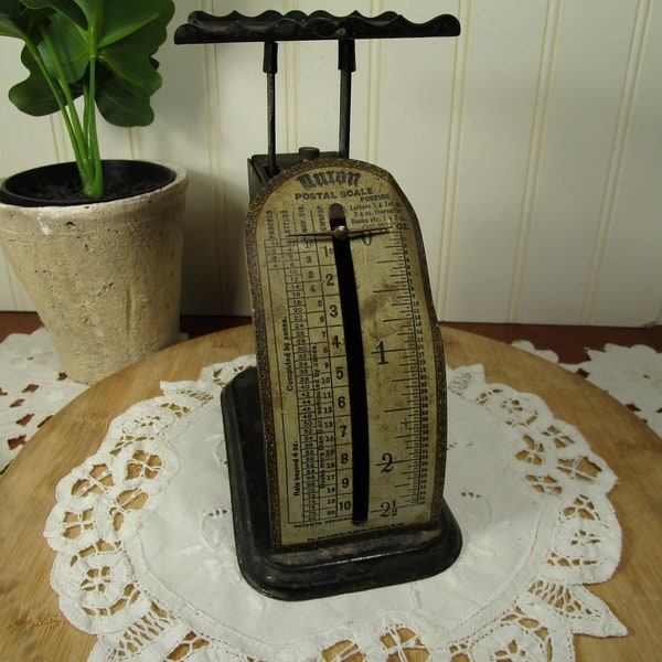 Antique Union Postal Scale Pelouze MFG Company Chicago 1900s Small Scale,