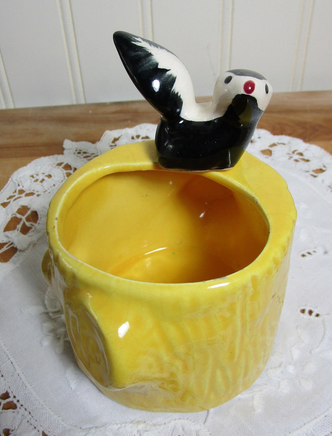 Whimsical Planter/Vase with Skunk Small Flower Holder with Etsy