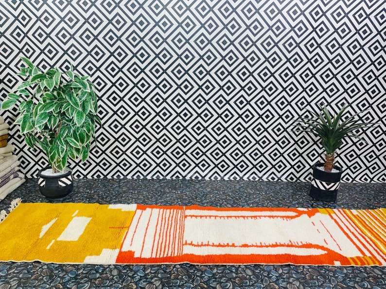 Vintage Moroccan Runner Rug Hallway Runner Rug Moroccan Etsy