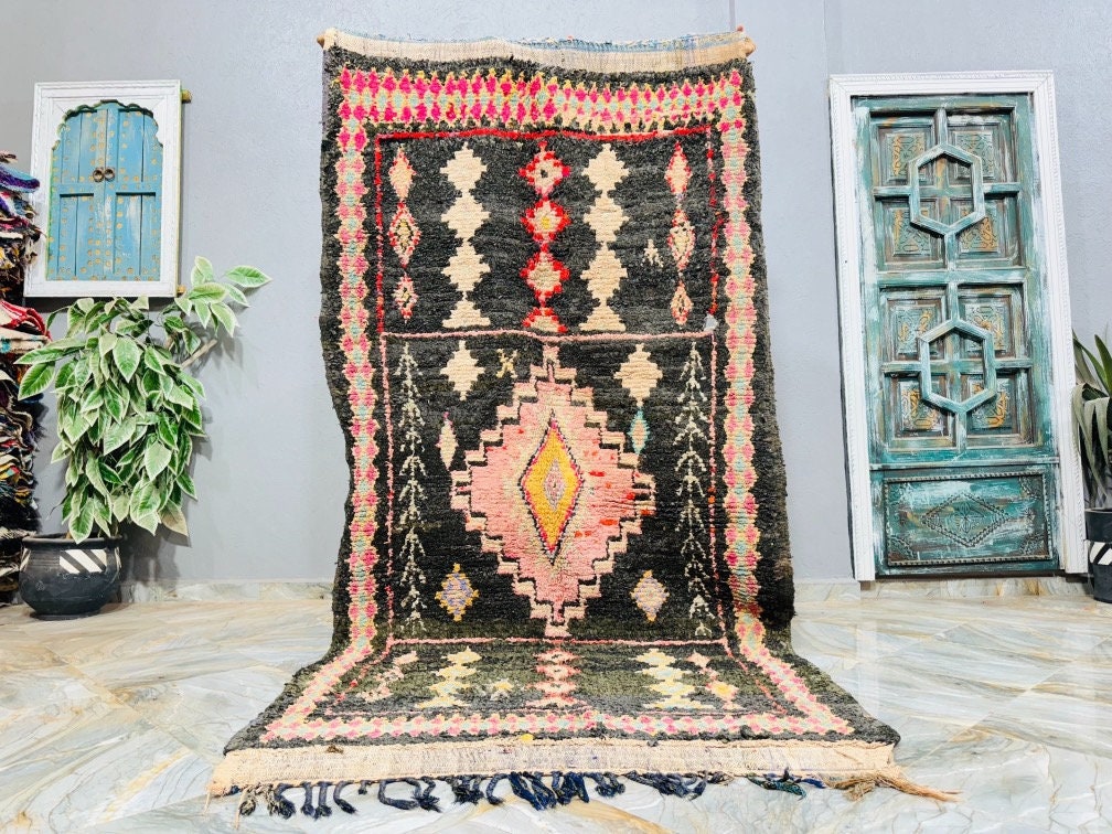 【新品/一点物】モロッコのベルベルラグ 108×53　No. 1 新品/一点物】モロッコのベルベルラグ 108×53 No. 1 新品/一点物