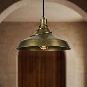Handcrafted Hammered Brass Ceiling Lamp for Boho  Patina Copper finish Dome Pendant Light – Handcrafted Hammered Ceiling Lamp