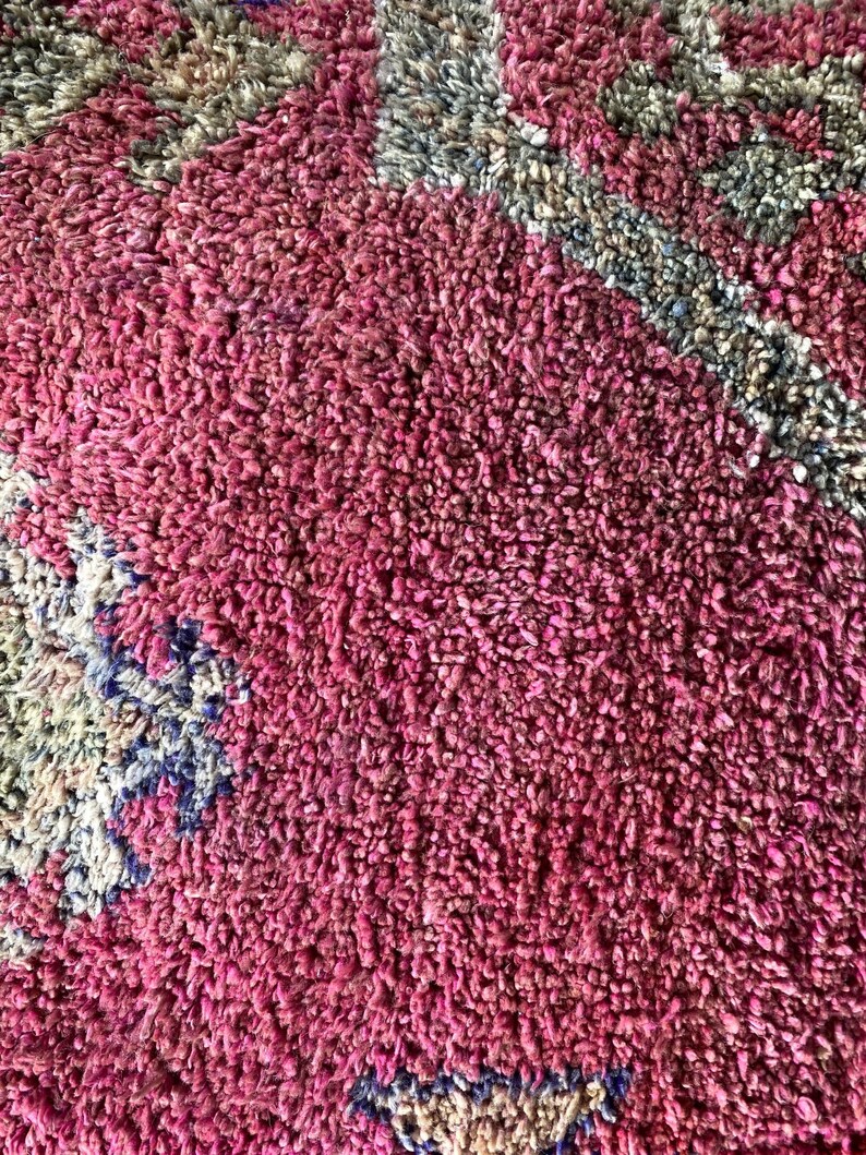 moroccan decorative boujaad Pink Pouf Cover 23x23 inches moroccan rugs