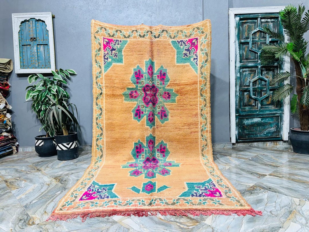 Authentic Moroccan Rug, Traditional Berber Carpet, Area Rug, Moroccan ...