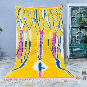 Moroccan Rug - Berber Beni ourain Rug - Wool Area Rug - Handmade Rug - Moroccan Beni Ourain Rug - Morocco Rug