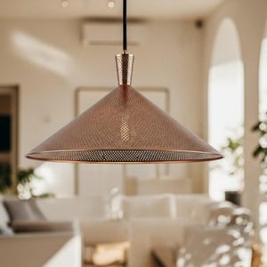 Unique Copper Dome Lamp, Pendant Lamp - Dome Pendant Light - Copper Kitchen Island light - Copper Lampshade , Dome Pendant Light.