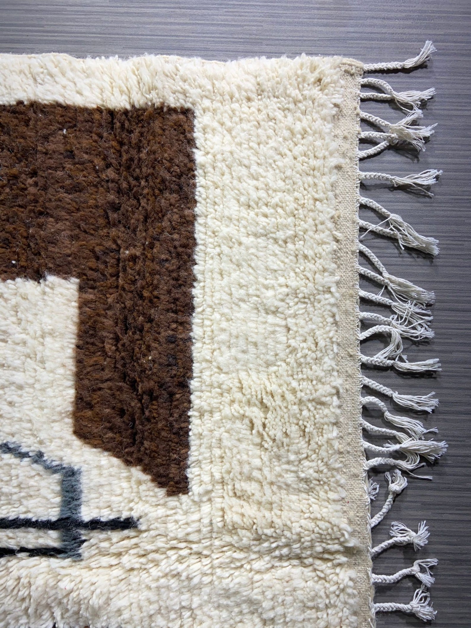 White Berber azilal rug 48ft x 8ft Moroccan azilal area rug Etsy