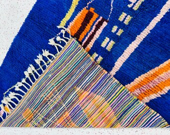 ヴィンテージ モロッコ ベルベルラグ：ハンドメイド ウール
