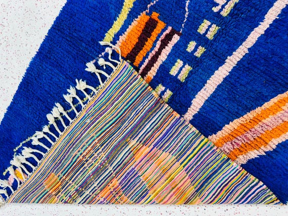 ヴィンテージ モロッコ ベルベルラグ：ハンドメイド ウール