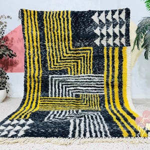 LOVELY MORROCAN RUG, Colorful Beni Ourain Rug, Custom Sizes Rug, Handmade Berber Carpet, Colorful Wool Rug, Berber Moroccan Rug