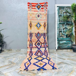 vintage moroccan runner rug - hallway runner rug moroccan - berber runner rug - Vintage Morocco Runner