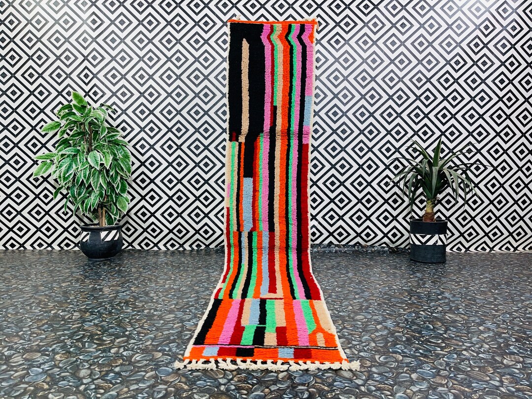 Vintage Moroccan Runner Rug Hallway Runner Rug Moroccan Berber Runner
