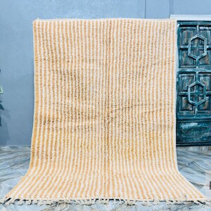 Handmade Beni Ourain Wool Rug: Moroccan Berber Decor (6.1ft x 8.6ft)