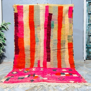 Authentic Boujaad rug, Amazing Multicolored Rug, Handmade Moroccan rug, Colorful Moroccan rug, Area rug, Bohemain rug