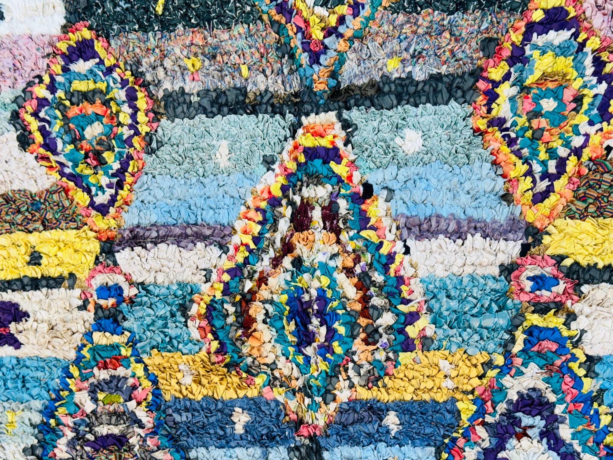 【新品/一点物】モロッコのベルベルラグ 105×68　No.2 新品/一点物】モロッコのベルベルラグ 105×68 No.2 新品/一点物