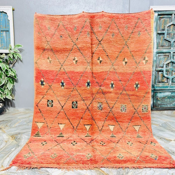 Moroccan Rug, Vintage Boujaad Rug, Moroccan Area Rugs