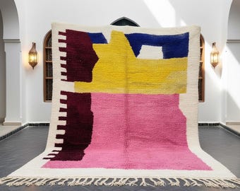 Beni Ourain Teppich, Berber Teppich, Wollteppich, Marokkanischer Berber Teppich