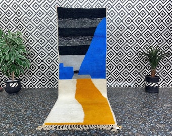 Hallway runner rug - Moroccan Wool Rug - berber runner rug - Antique Morocco Runner - Custom Rug - New Design Rugs