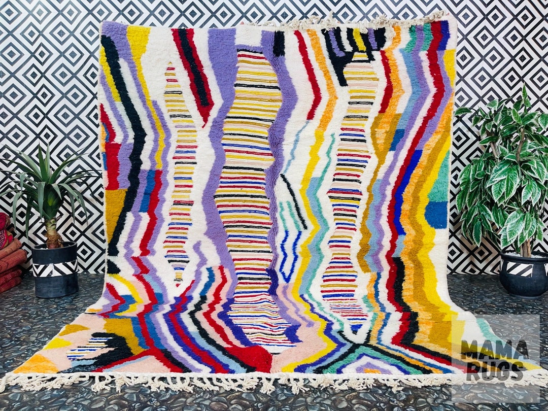 Unique Berber Moroccan Costum Rug Moroccan Woolen CarpetPhilippines