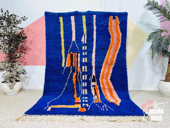 ヴィンテージ モロッコ ベルベルラグ：ハンドメイド ウール
