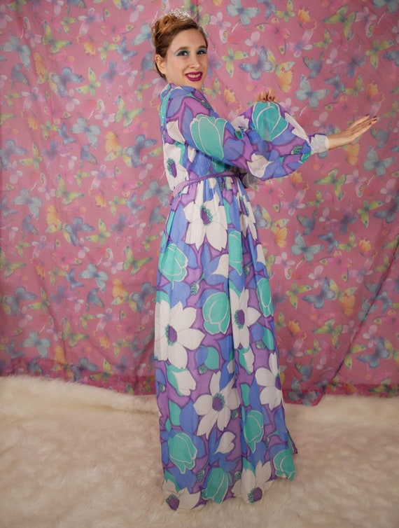 Floral Maxi Dress Circa 1970s - image 2