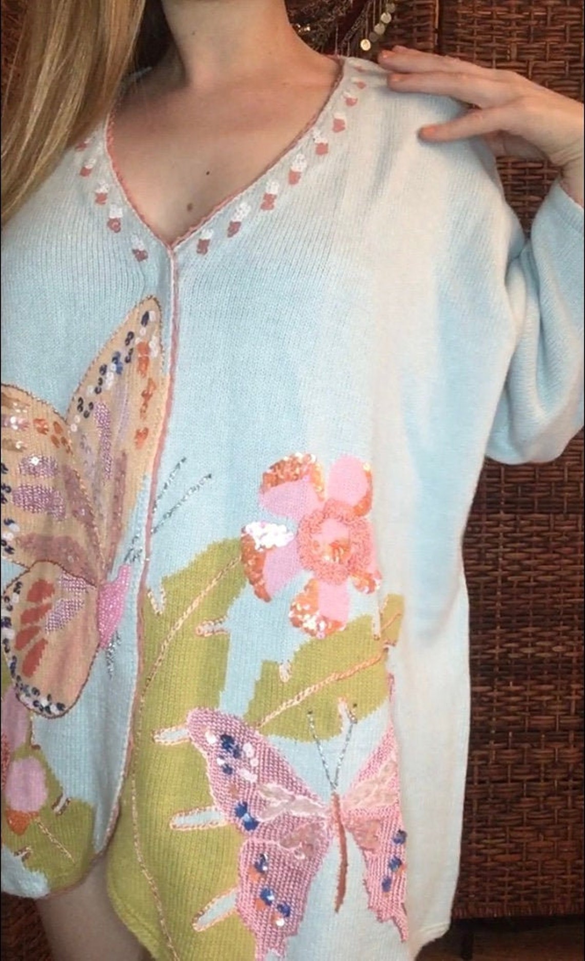 Storybook Knits Cardigan Circa 1990 Etsy