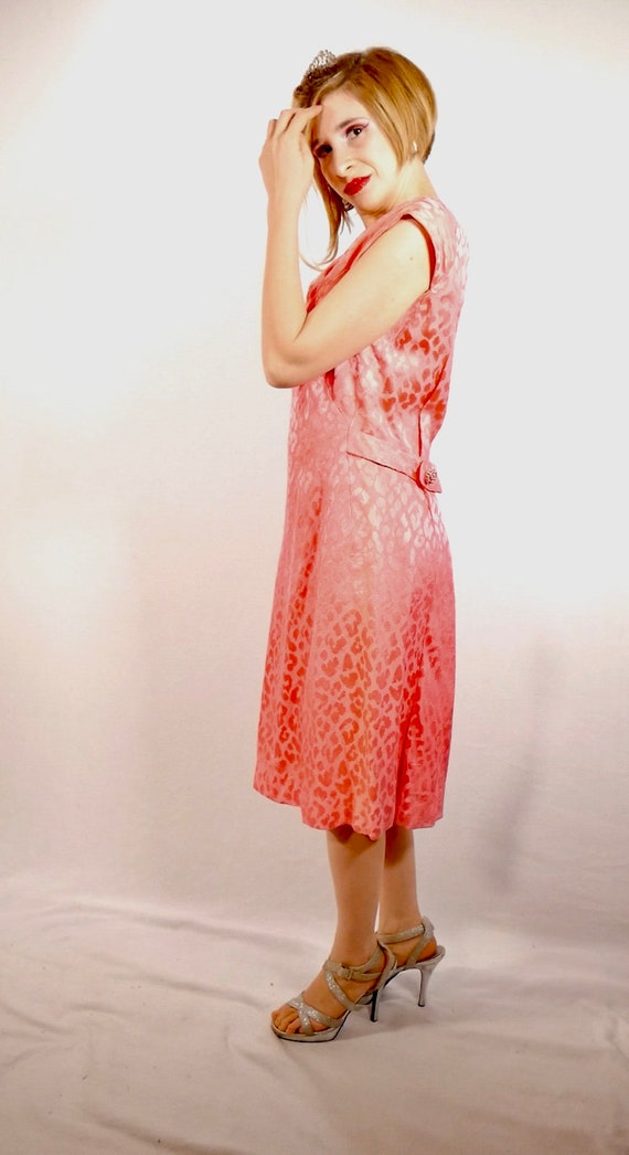 Malcom Starr  Hot Pink  Leopard Print Mod Dress S… - image 4