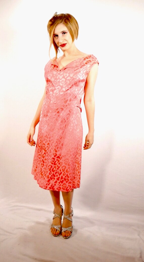 Malcom Starr  Hot Pink  Leopard Print Mod Dress S… - image 5