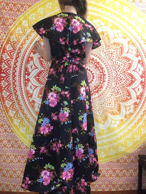 Floral Maxi Dress Circa 1970 - image 4