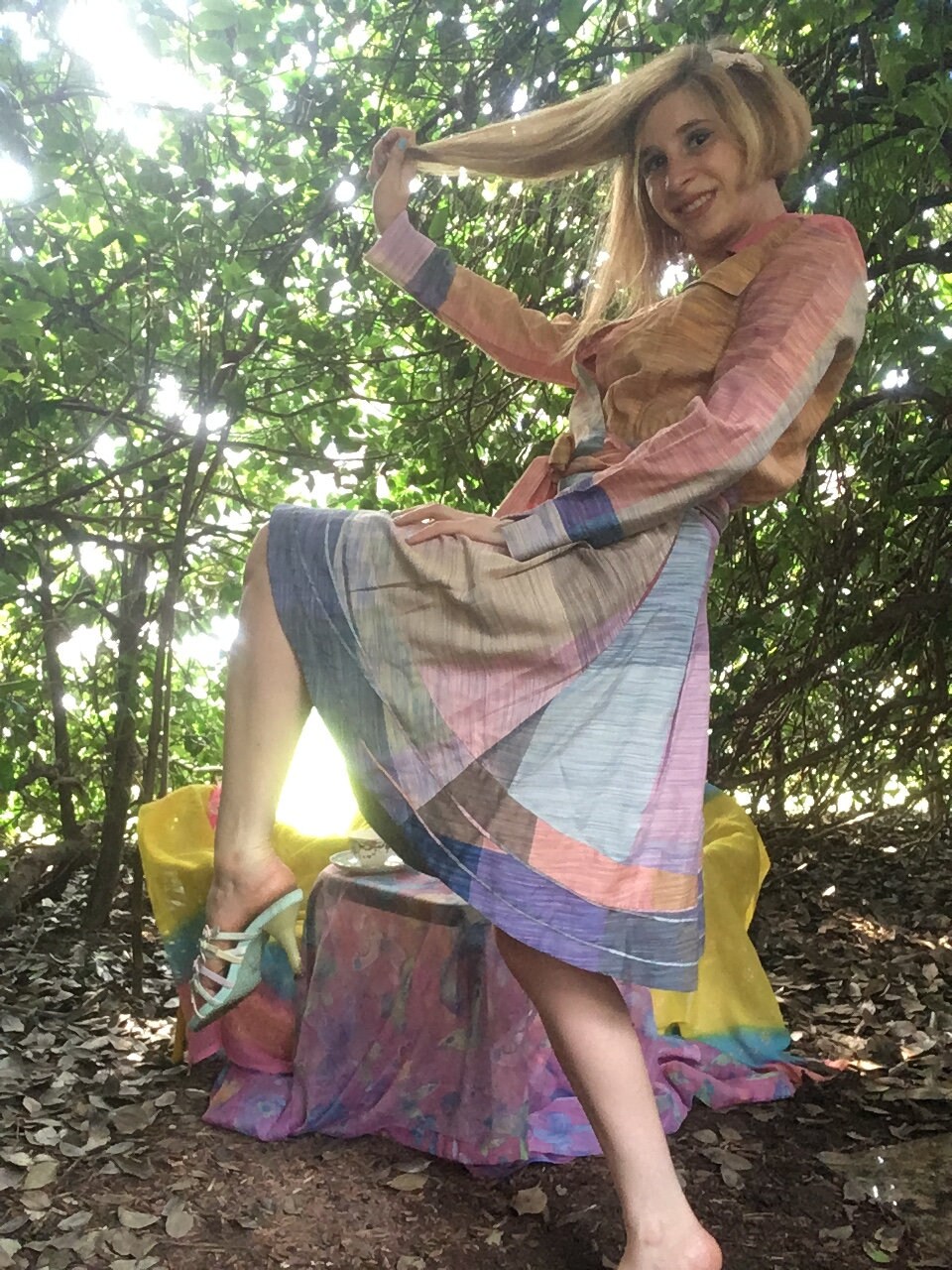 1990s Diane Von Furstenberg Peasant Skirt