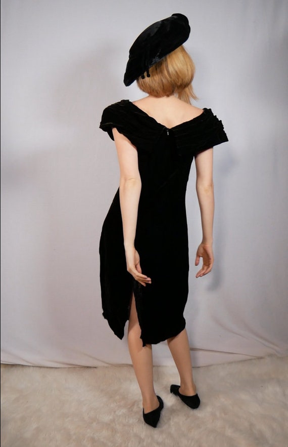 Rimini Black Velvet Dress With Rhinestone Moon Of… - image 4