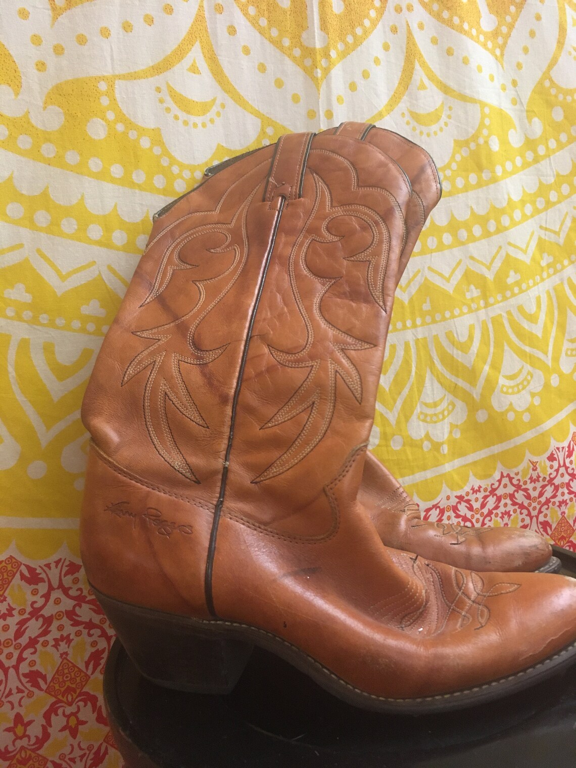 Kenny Rogers Cow Boy Boots - Etsy