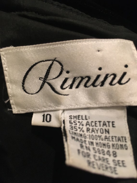 Rimini Black Velvet Dress With Rhinestone Moon Of… - image 9