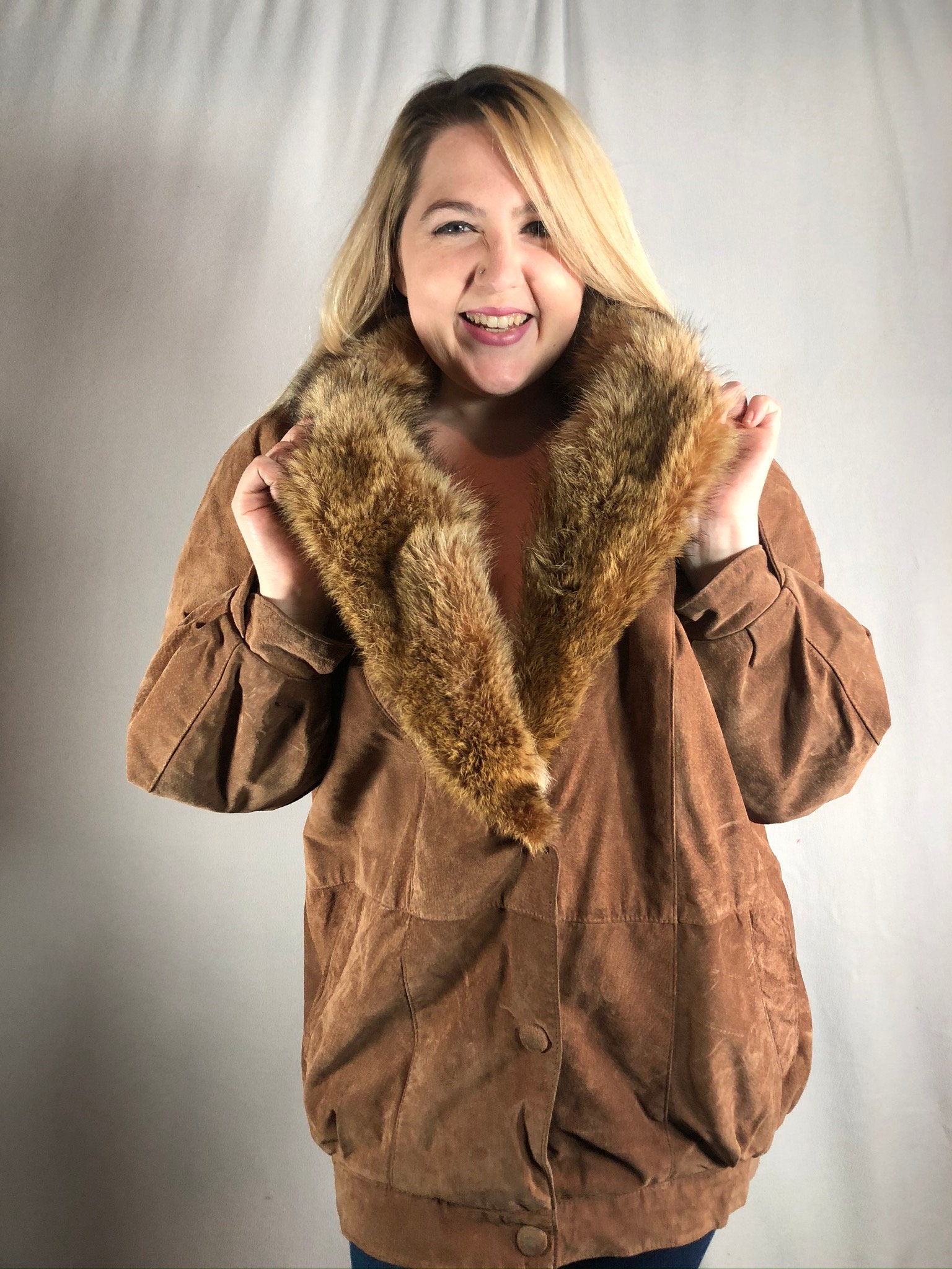 J percy for marvin richards faux fur best sale coats